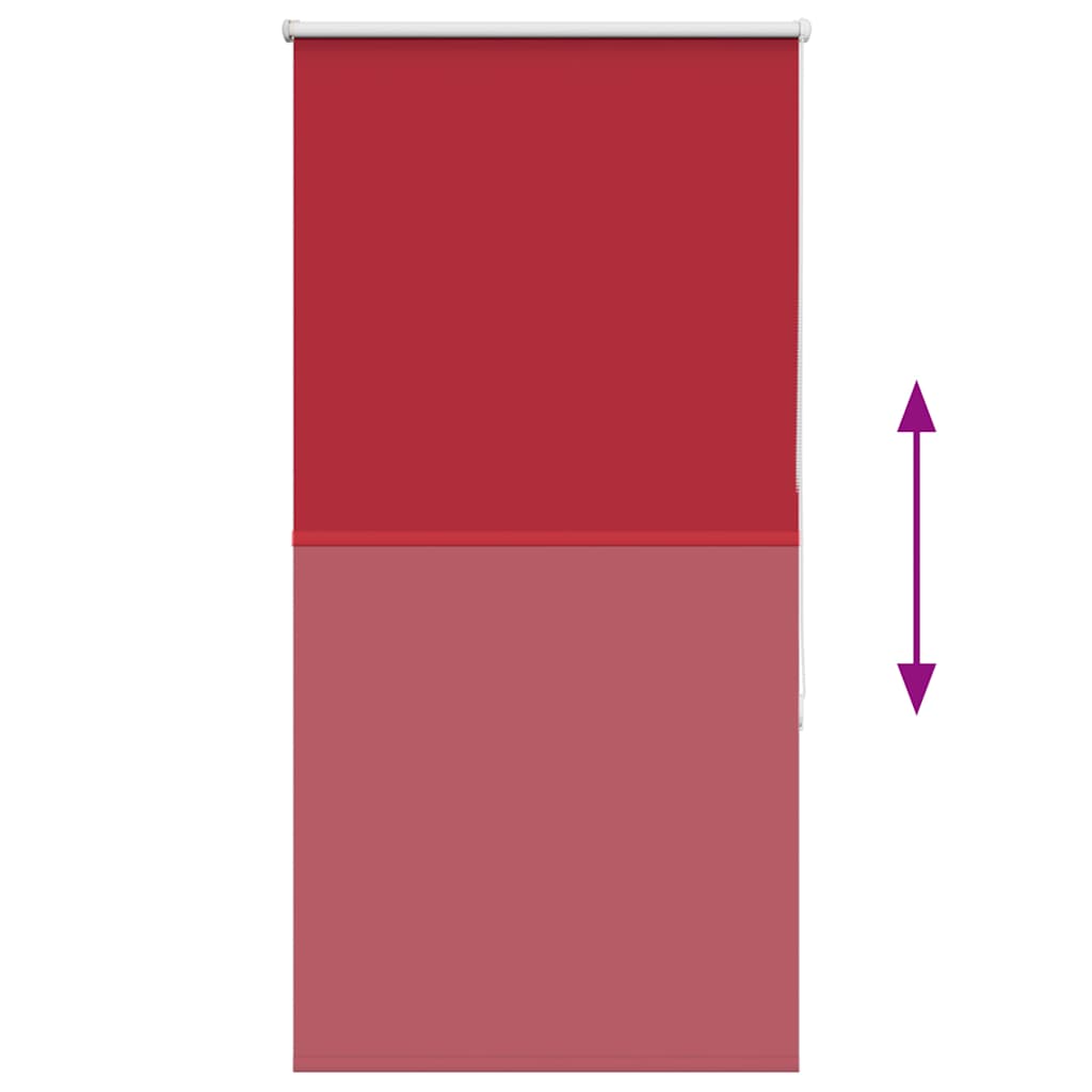Verdunkelungsrollo Rot 80x130 cm Stoffbreite 75,7 cm Polyester