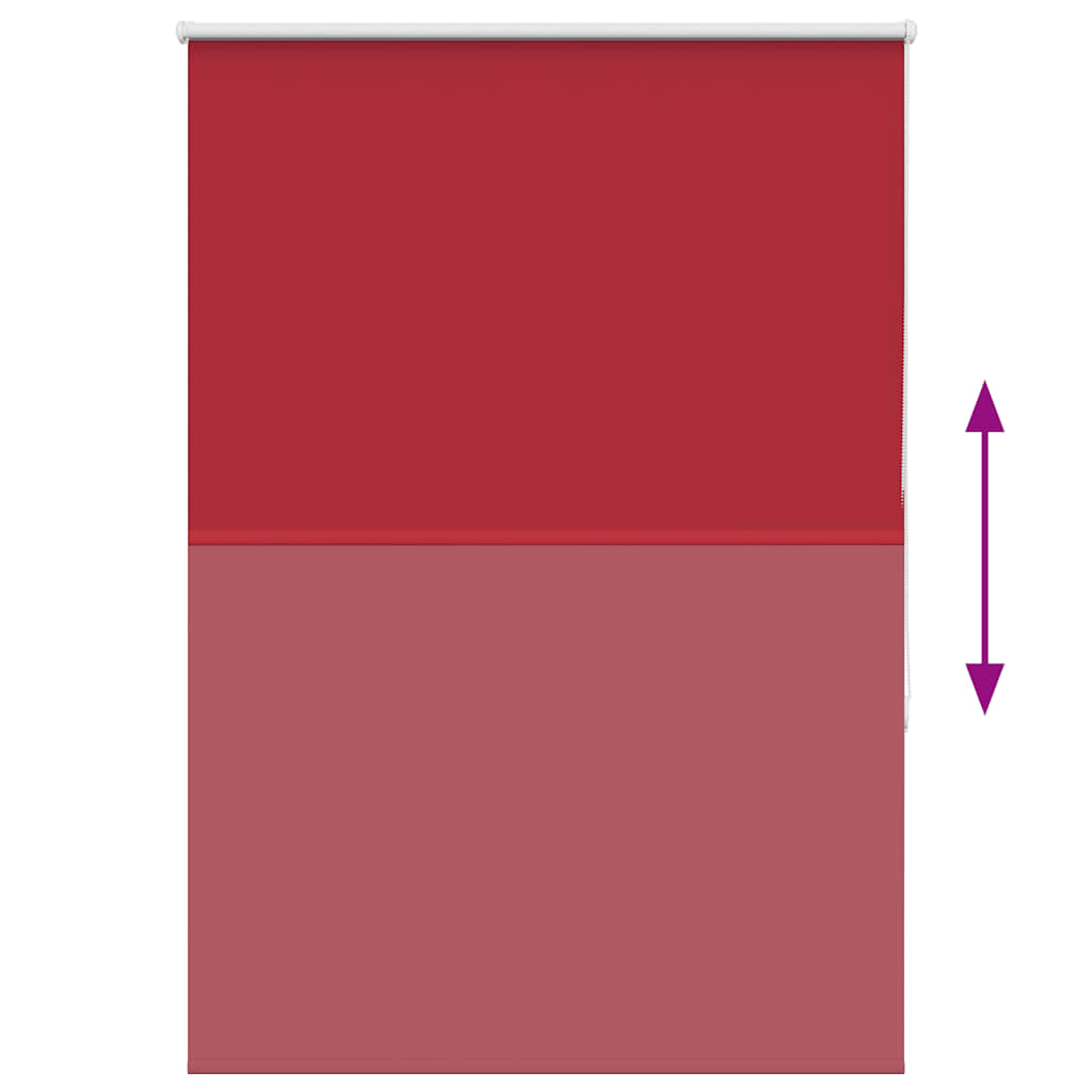 Blackout Roller Blind Red 110x130cm Fabric Width 105.7cm Polyester