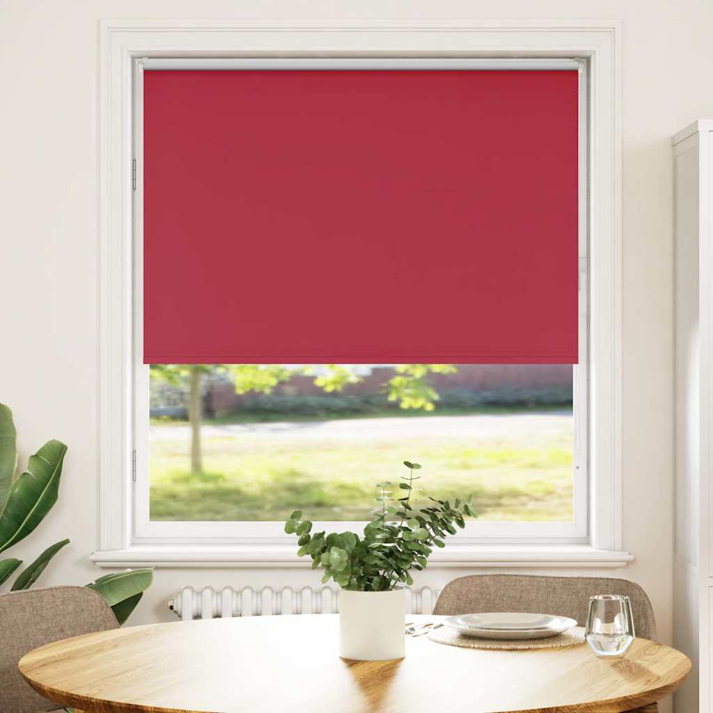 Blackout Roller Blind Red 110x130cm Fabric Width 105.7cm Polyester