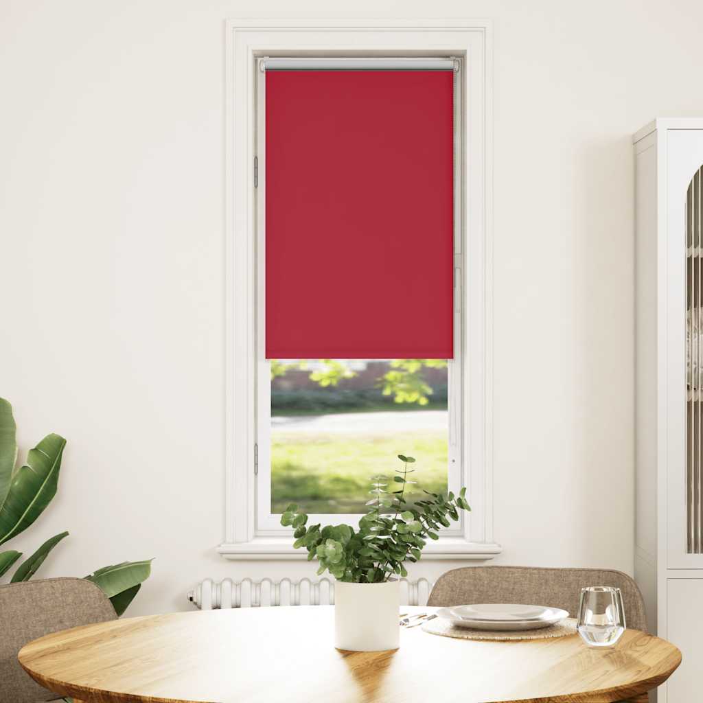 Blackout Roller Blind Red 55x150 cm Fabric Width 50.7 cm Polyester