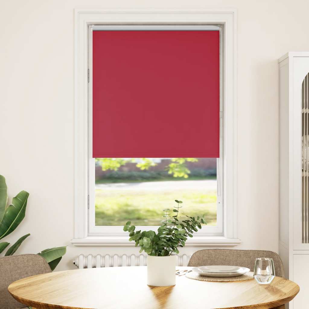 Blackout Roller Blind Red 65x150 cm Fabric Width 60.7 cm Polyester