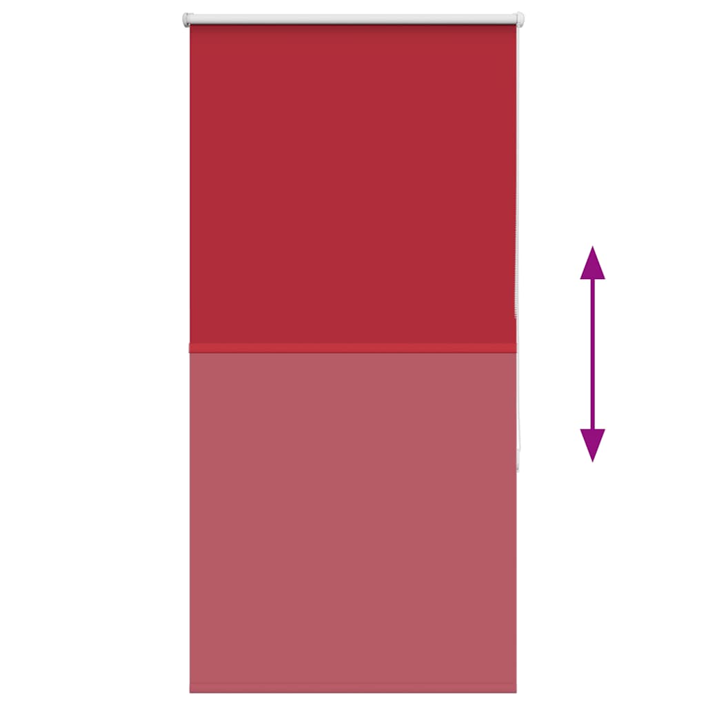 Store occultant rouge 65x175 cm largeur de tissu 60,7 cm polyester