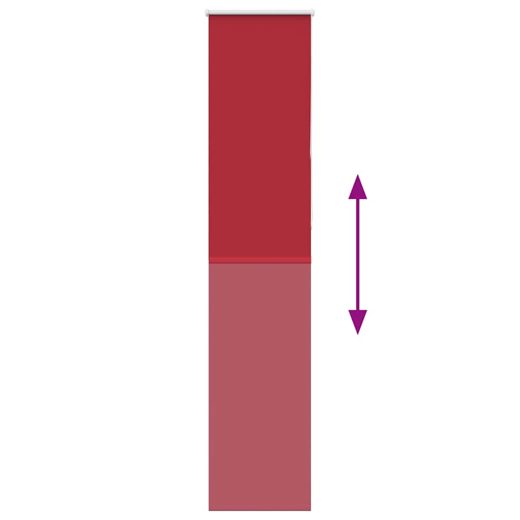 Verdunkelungsrollo Rot 55x210 cm Stoffbreite 50,7 cm Polyester
