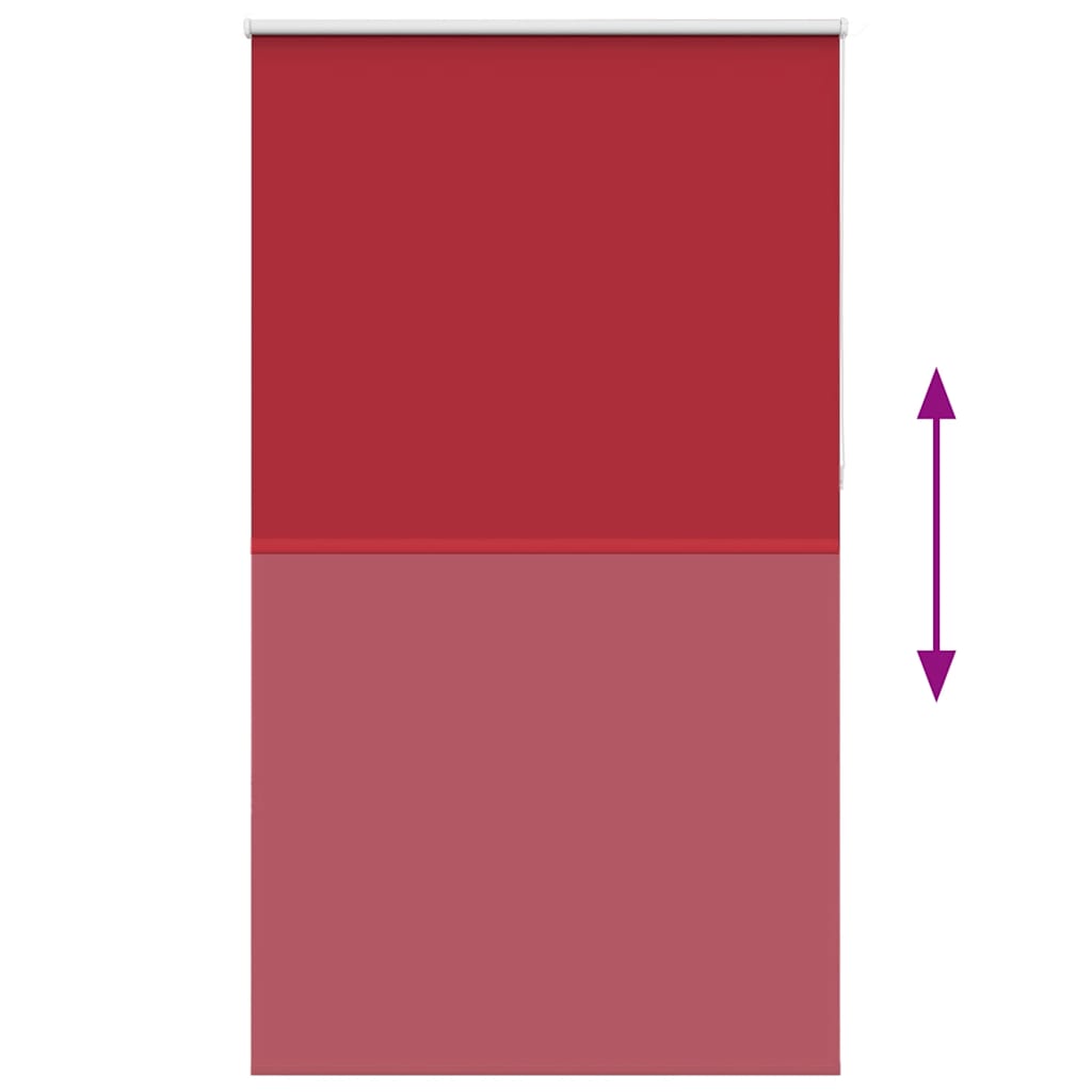 Verdunkelungsrollo Rot 125x230cm Stoffbreite 121,6cm Polyester