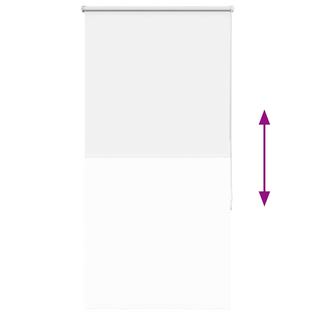 Blackout Roller Blind White 85x130cm Fabric Width 80.7cm Polyester