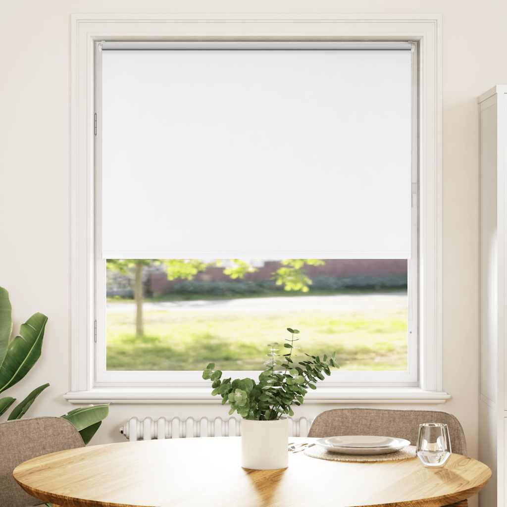 Blackout Roller Blind White 110x130cm Fabric Width 105.7cm Polyester