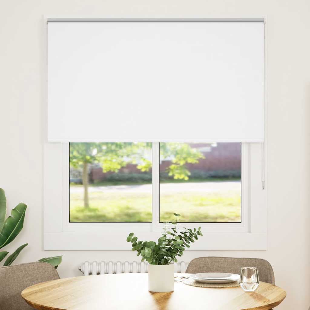 Blackout Blind White 120x130cm Fabric Width 116.6cm Polyester