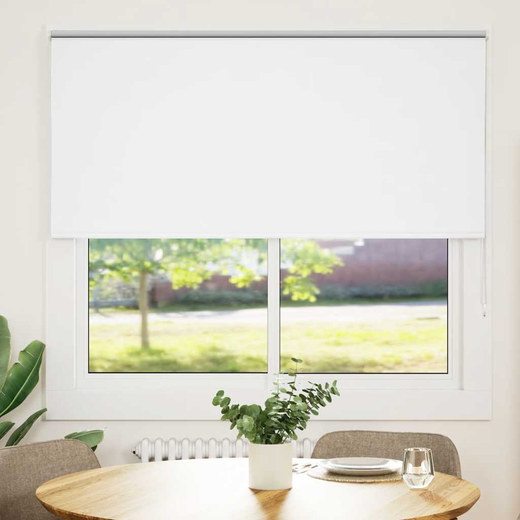 Store occultant blanc 160x175 cm Largeur du tissu 156,6 cm