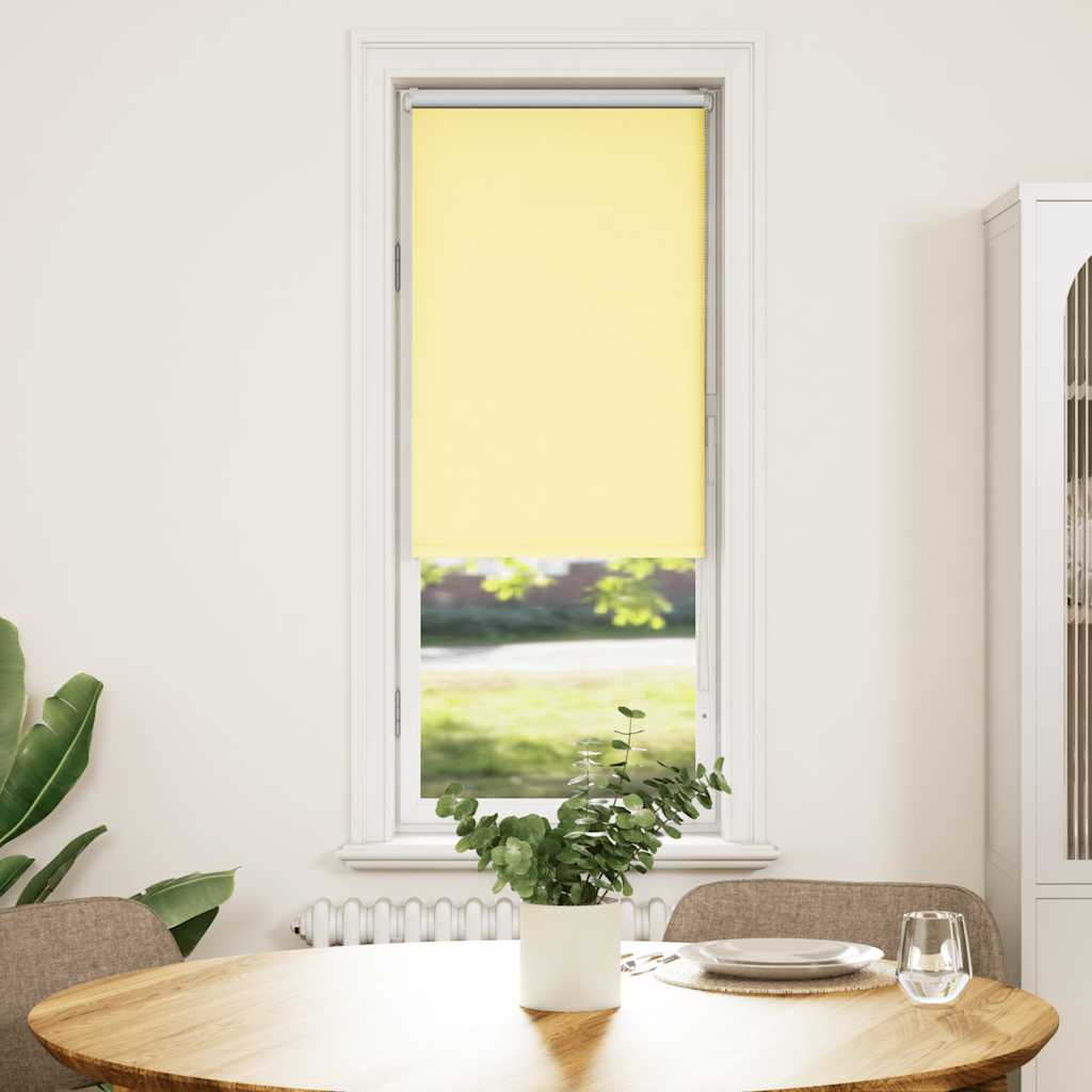 Blackout Roller Blind Yellow 50x130 cm Fabric Width 45.7 cm Polyester