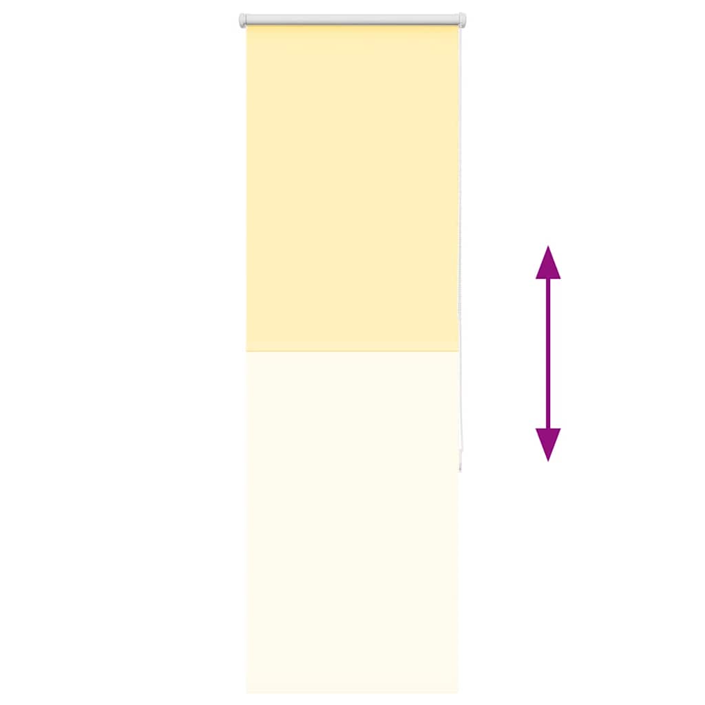 Blackout Roller Blind Yellow 50x130 cm Fabric Width 45.7 cm Polyester