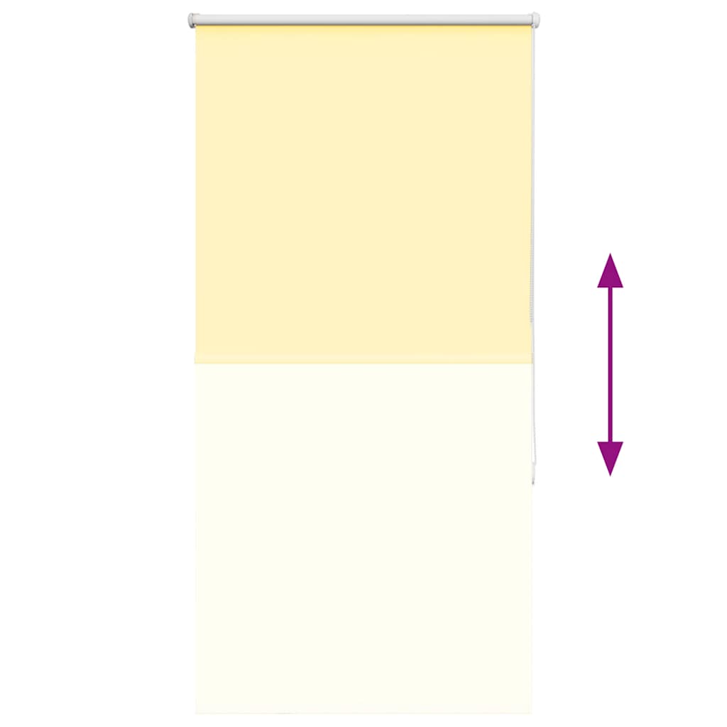 Verdunkelungsrollo Gelb 80x130 cm Stoffbreite 75,7 cm Polyester