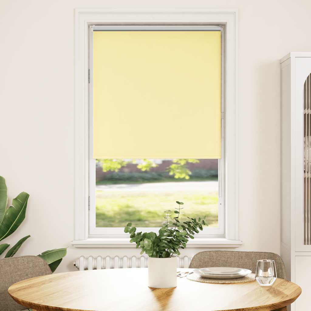 Store occultant jaune 85x130 cm largeur du tissu 80,7 cm Polyester