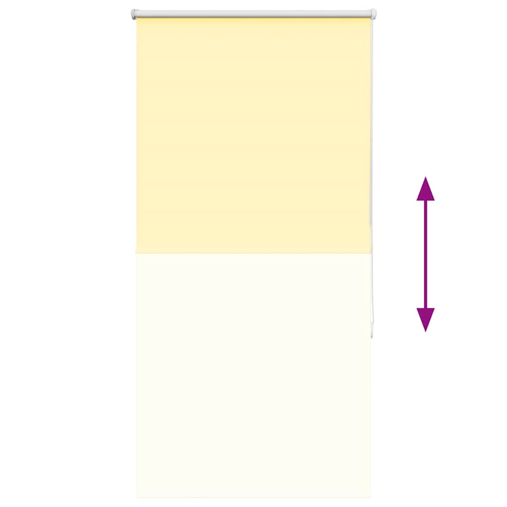 Store occultant jaune 85x130 cm largeur du tissu 80,7 cm Polyester