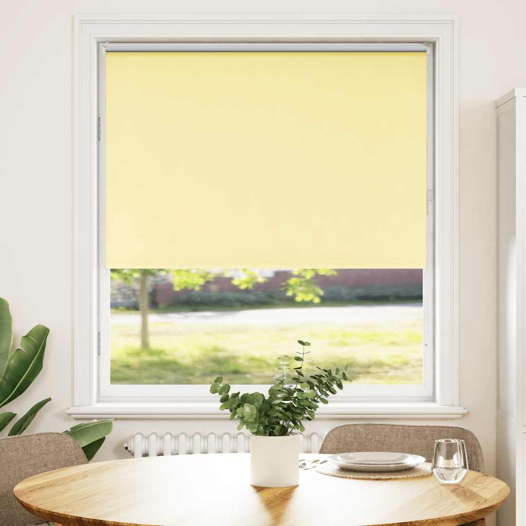 Blackout Blind Yellow 95x130 cm Fabric Width 90.7 cm Polyester