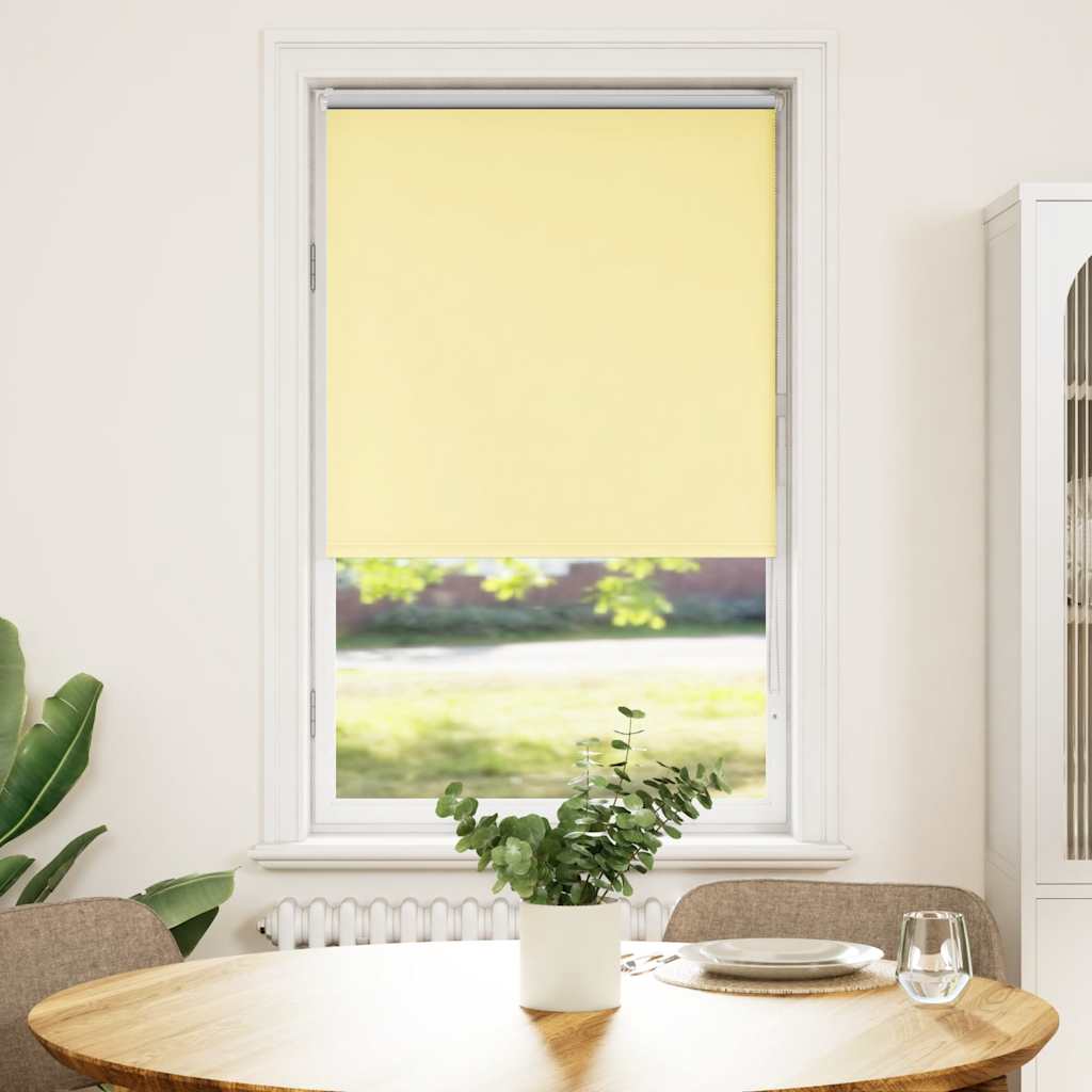 Blackout Blind Yellow 80x150 cm Fabric Width 75.7 cm Polyester