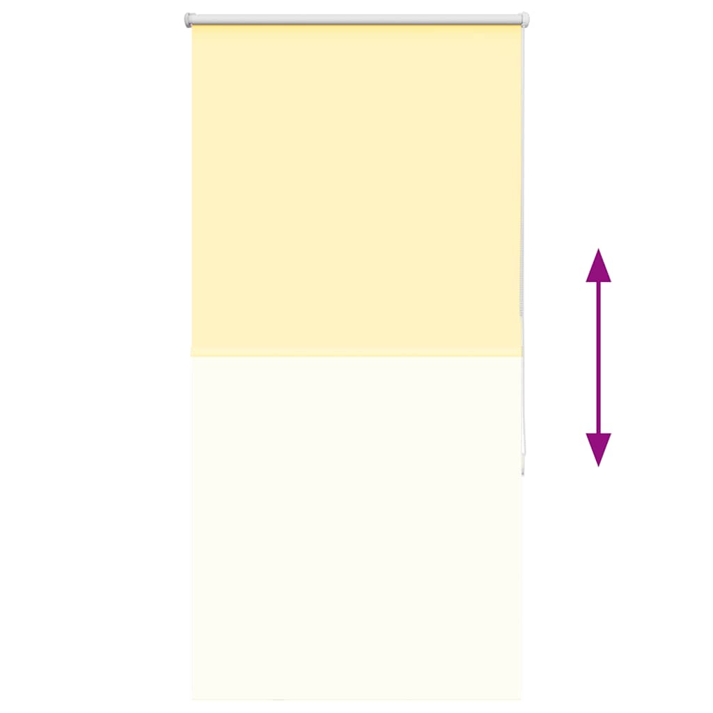 Verdunkelungsrollo Gelb 85x150 cm Stoffbreite 80,7 cm Polyester
