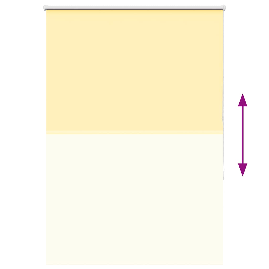 Store occultant jaune 95x150 cm largeur du tissu 90,7 cm Polyester