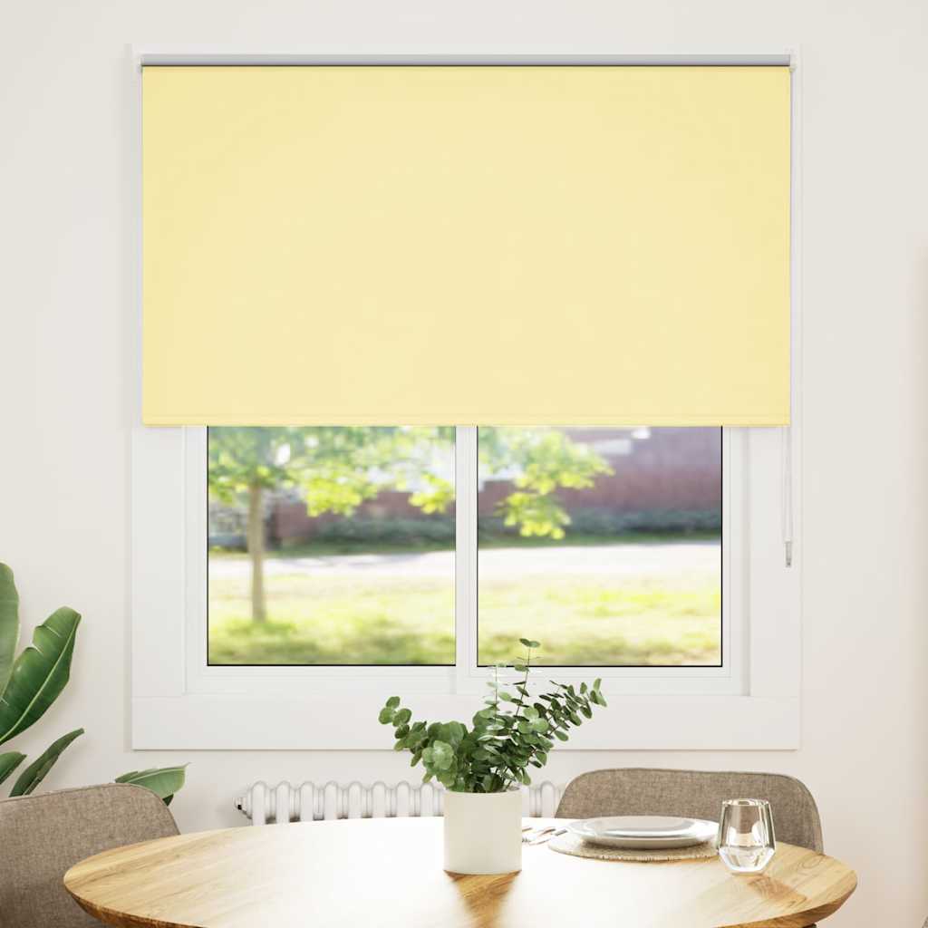 Store occultant jaune 140x150cm largeur du tissu 136,6cm polyester