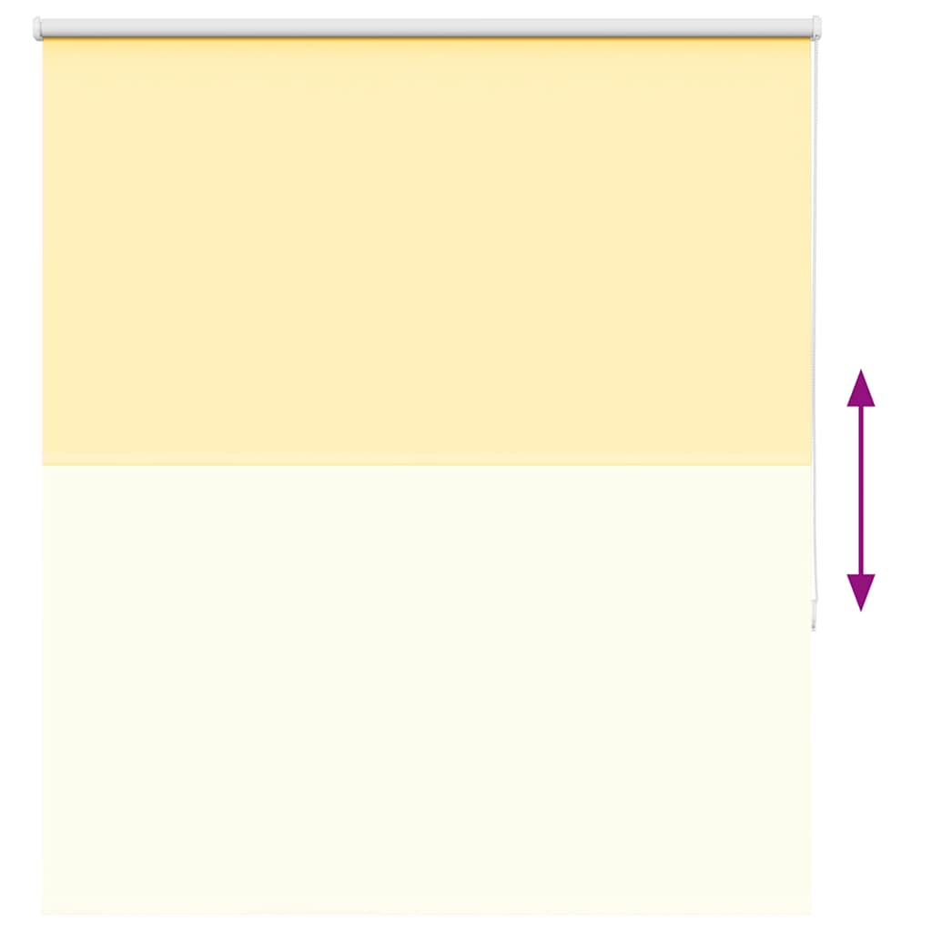 Store occultant jaune 140x150cm largeur du tissu 136,6cm polyester