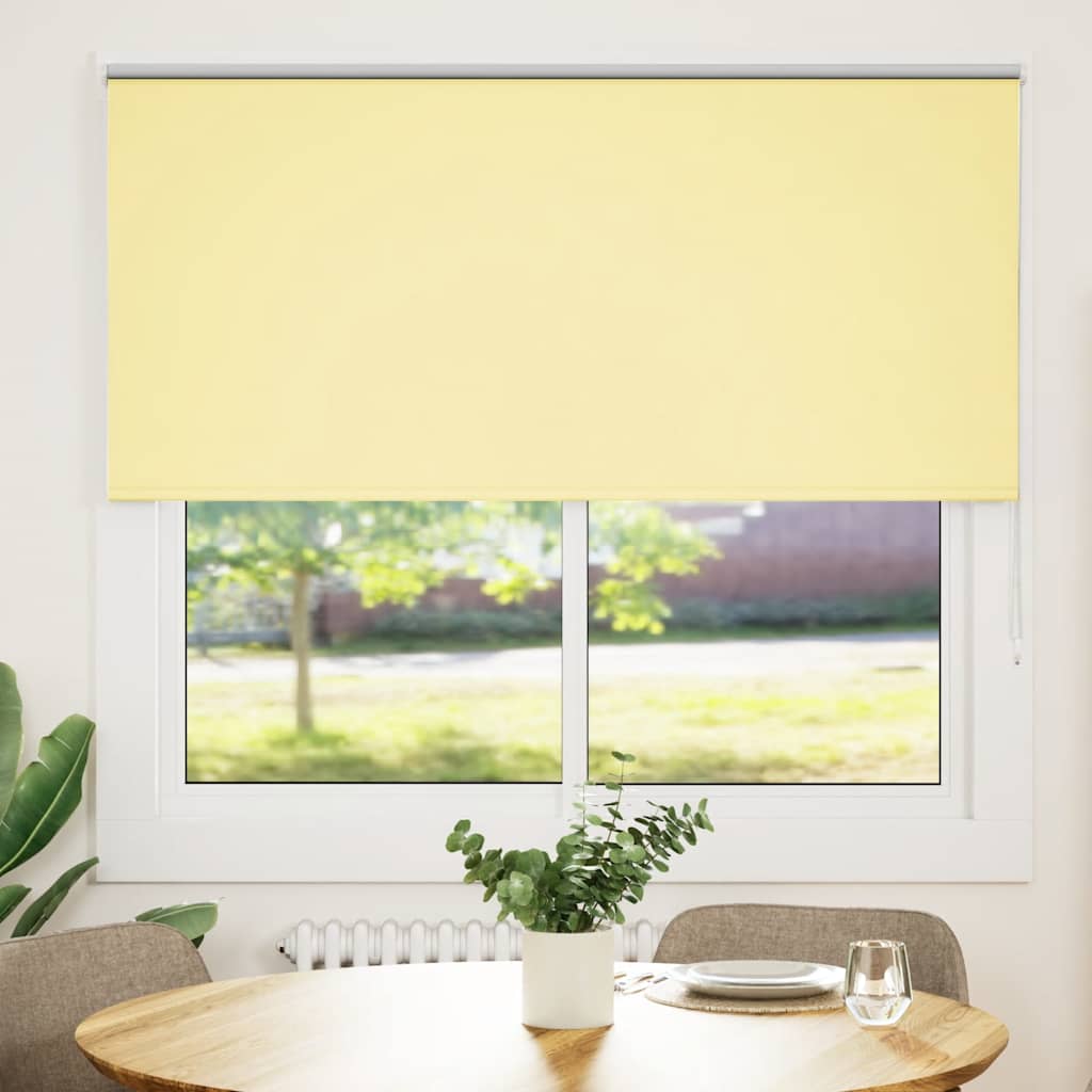 Blackout Roller Blind Yellow 145x150cm Fabric Width 141.6cm Polyester