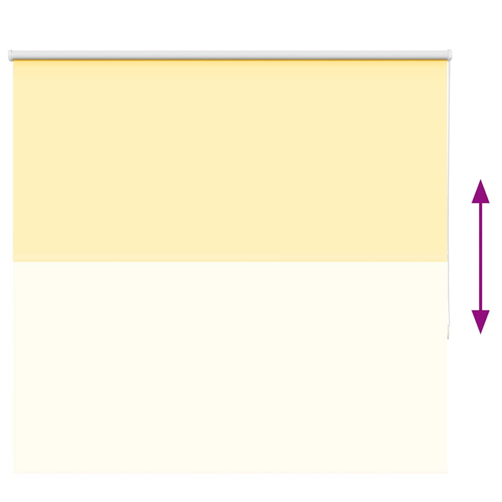 Blackout Roller Blind Yellow 145x150cm Fabric Width 141.6cm Polyester