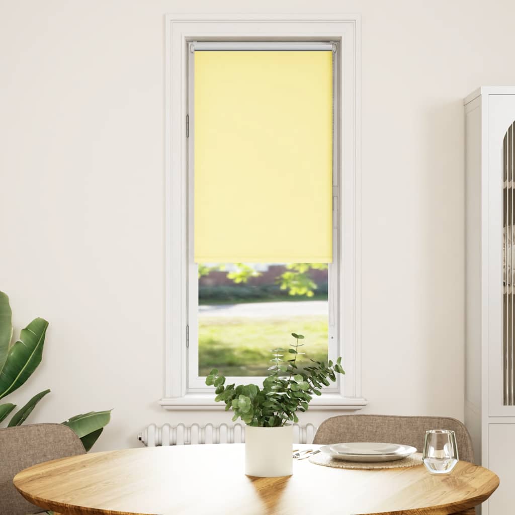 Blackout Roller Blind Yellow 55x175 cm Fabric Width 50.7 cm Polyester