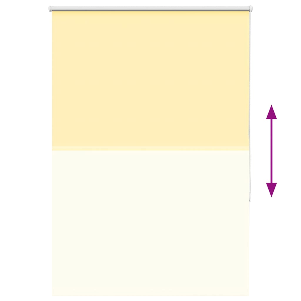 Store occultant jaune 100x175cm largeur tissu 95,7 cm Polyester