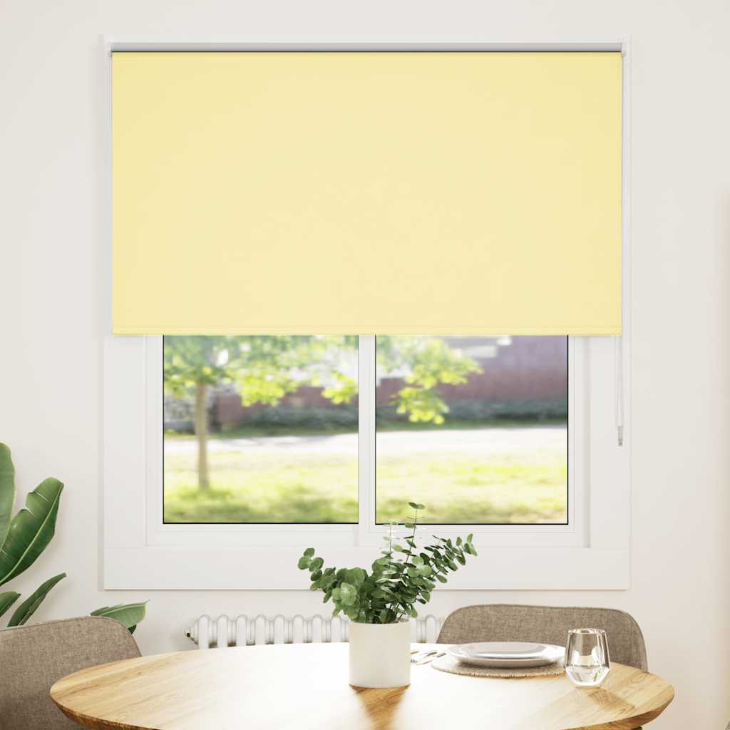 Store occultant jaune 120x175cm Largeur du tissu 116,6cm Polyester