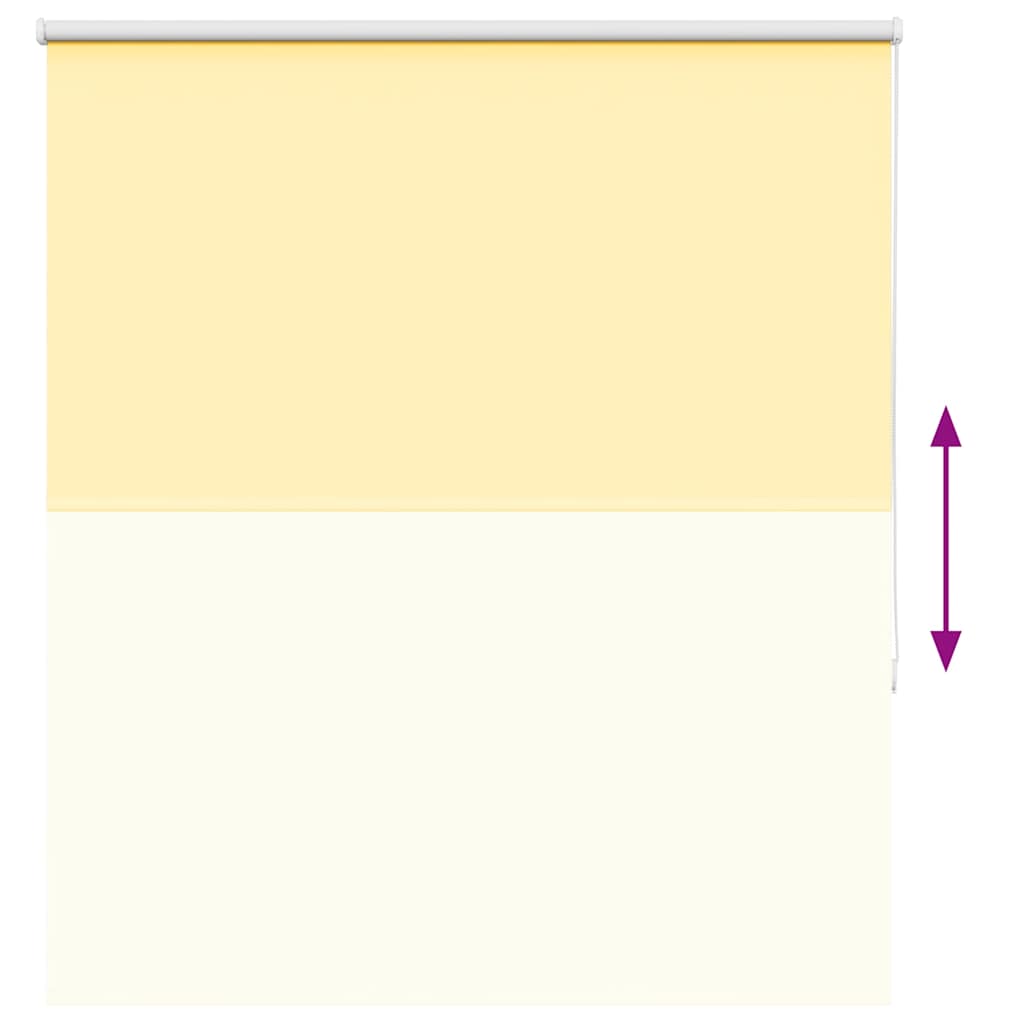 Store occultant jaune 120x175cm Largeur du tissu 116,6cm Polyester