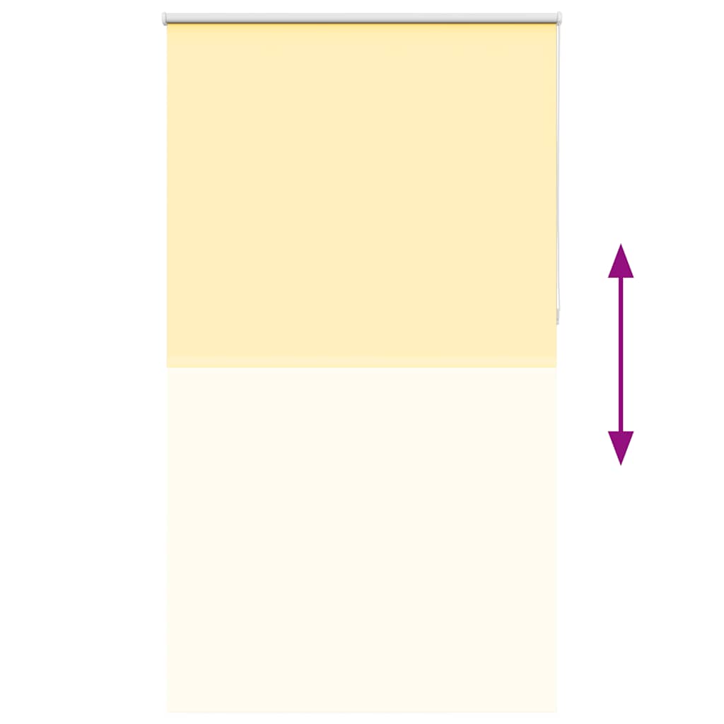 Store occultant jaune 125x230cm Largeur tissu 121,6cm Polyester