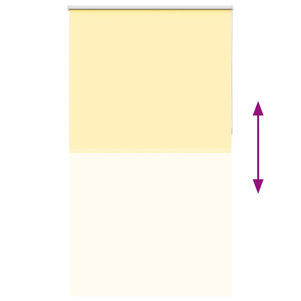 Store occultant jaune 135x230cm Largeur du tissu 131,6cm Polyester