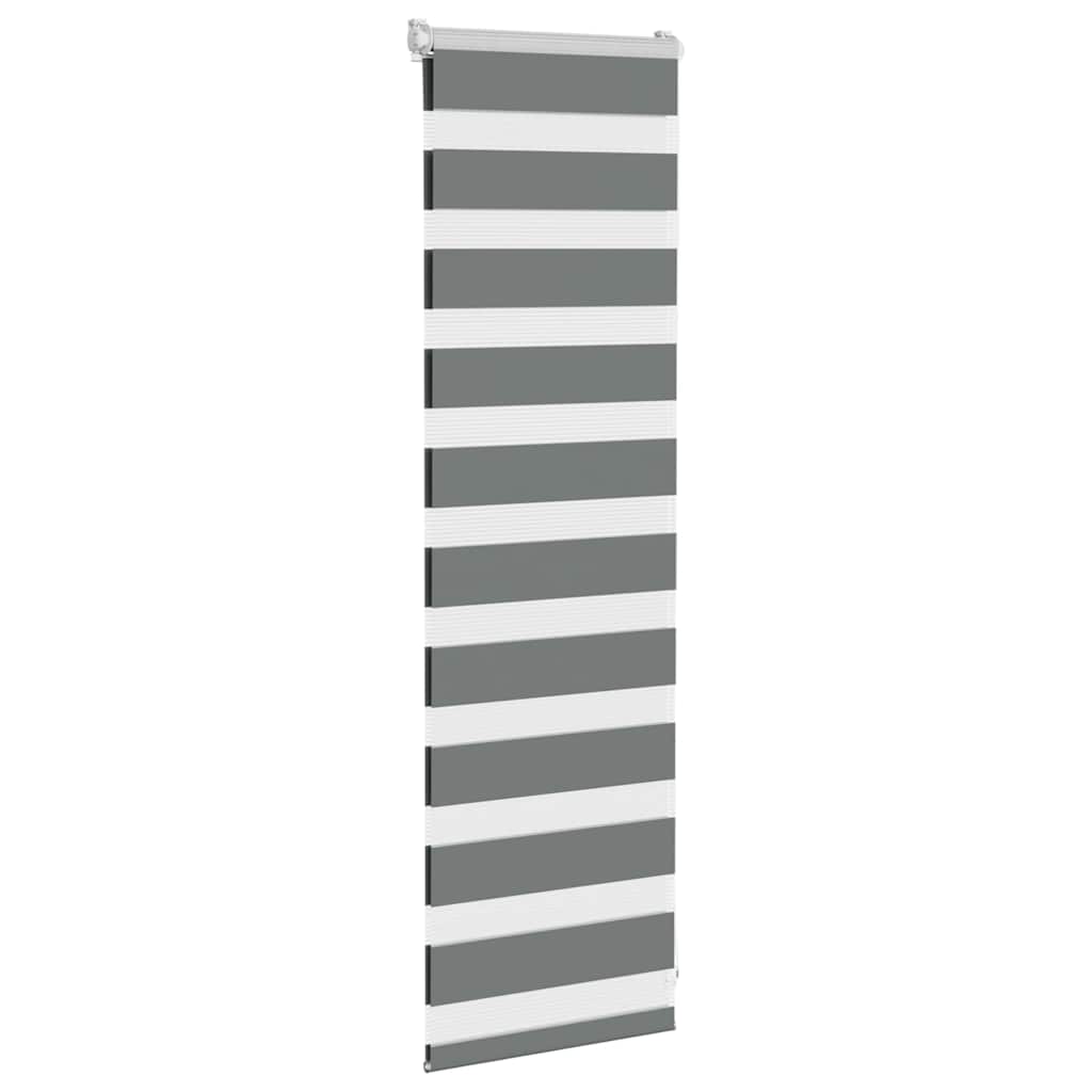 Store double gris foncé 45x100 cm largeur tissu 40,9 cm polyester