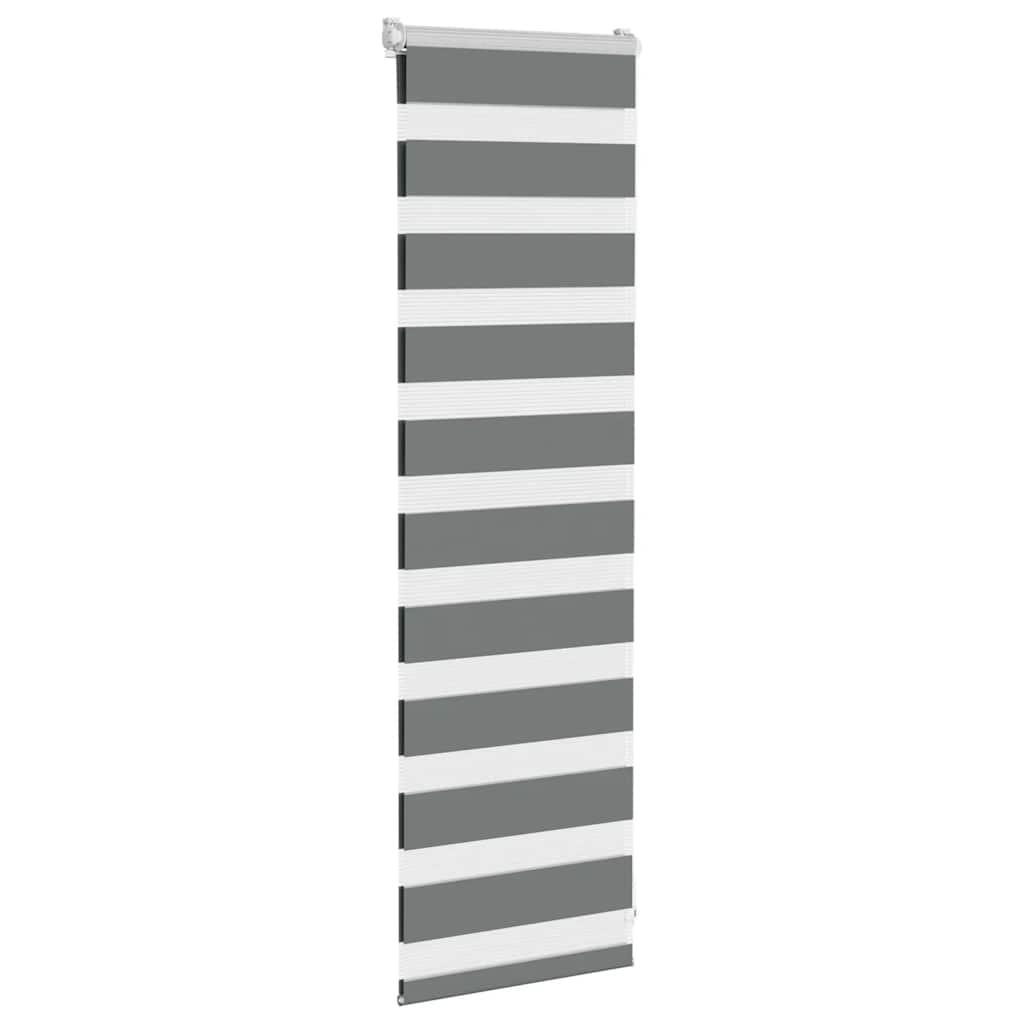 Store enrouleur jour/nuit gris foncé 50x100 cm largeur tissu 45,9 cm polyester