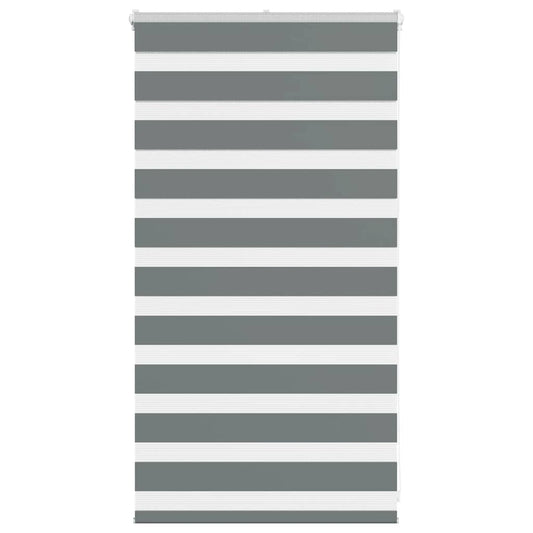 Double Roller Blind Dark Grey 70x100 cm Fabric Width 65.9 cm Polyester