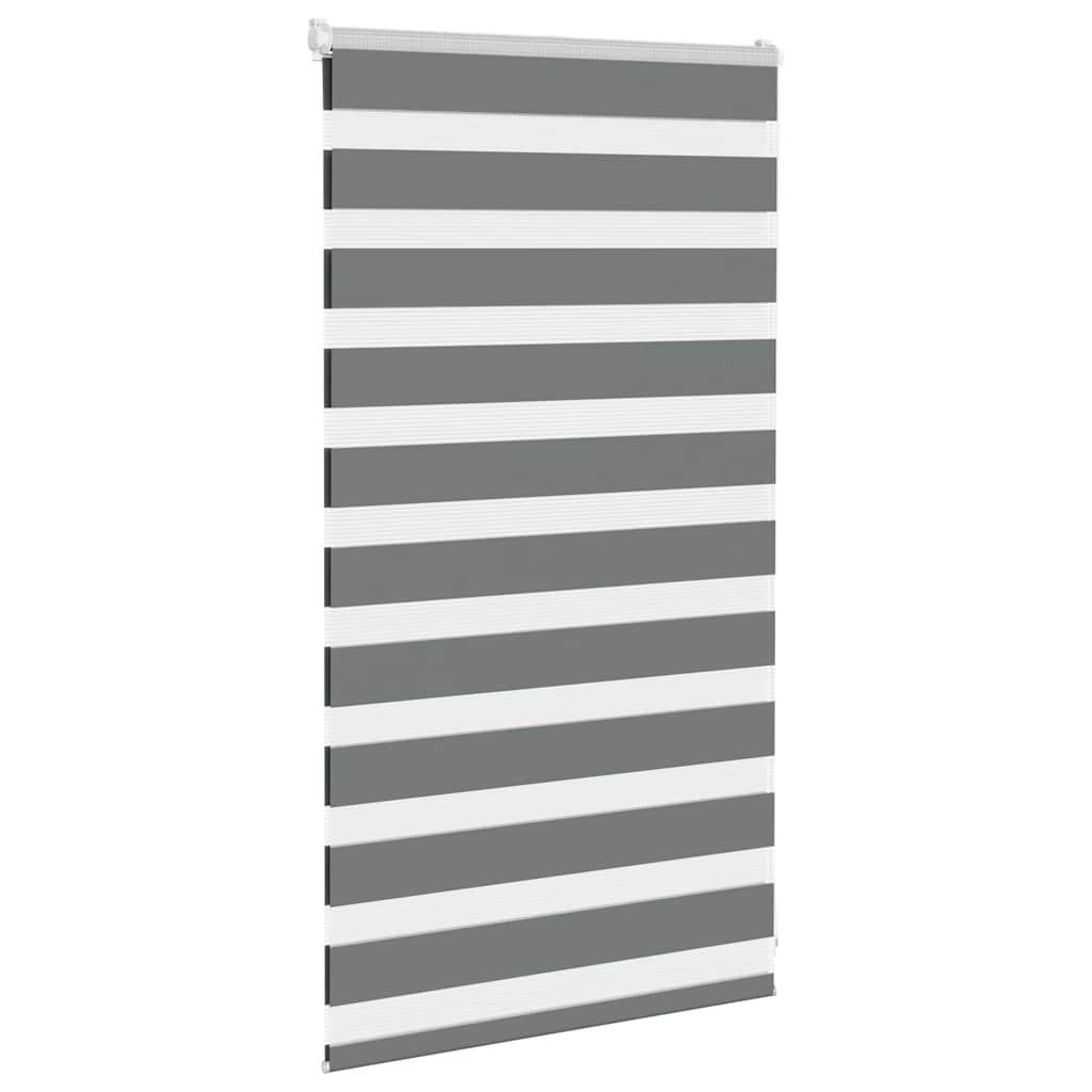 Doppelrollo Dunkelgrau 70x100 cm Stoffbreite 65,9 cm Polyester