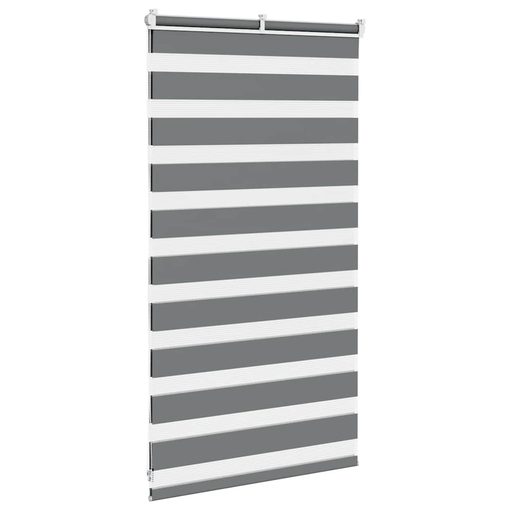 Doppelrollo Dunkelgrau 70x100 cm Stoffbreite 65,9 cm Polyester