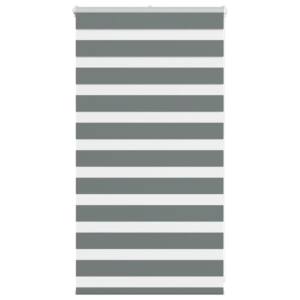 Doppelrollo Dunkelgrau 80x100 cm Stoffbreite 75,9 cm Polyester