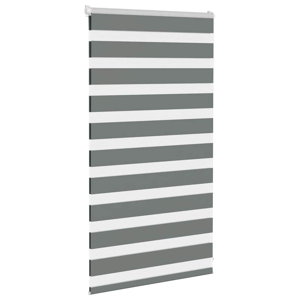 Store enrouleur double gris foncé 85x100 cm largeur du tissu 80,9 cm Polyester
