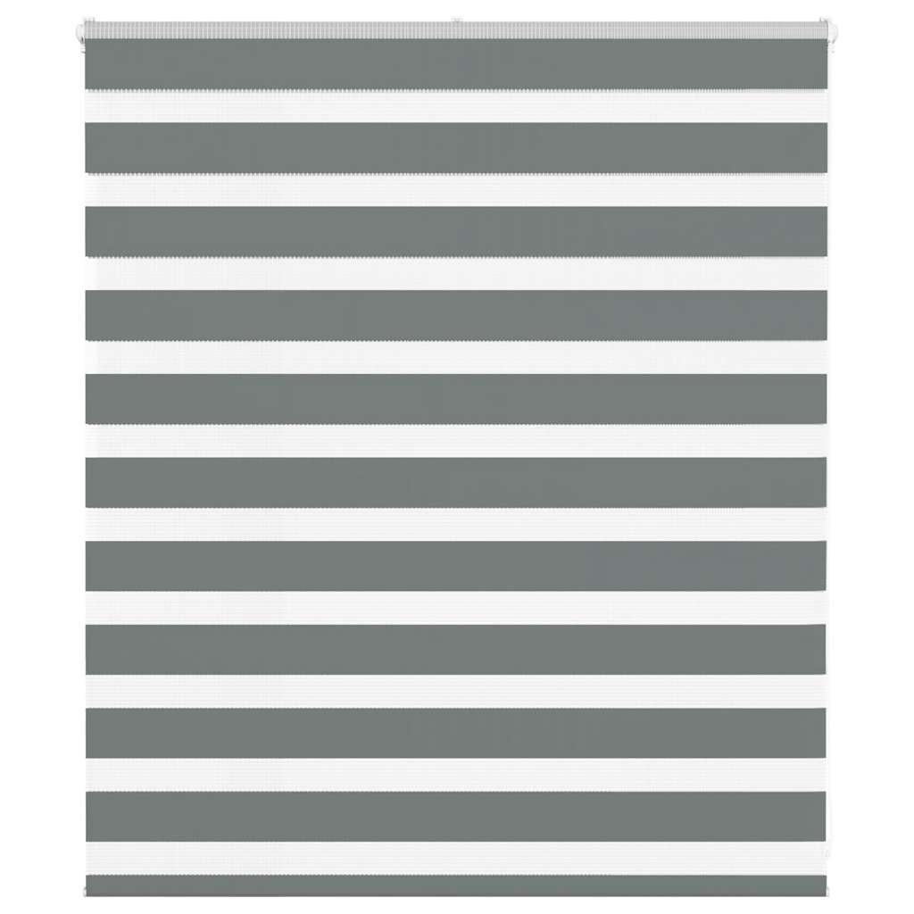 Dual Roller Blind Dark Grey 120x100 cm Fabric Width 115.9 cm Polyester