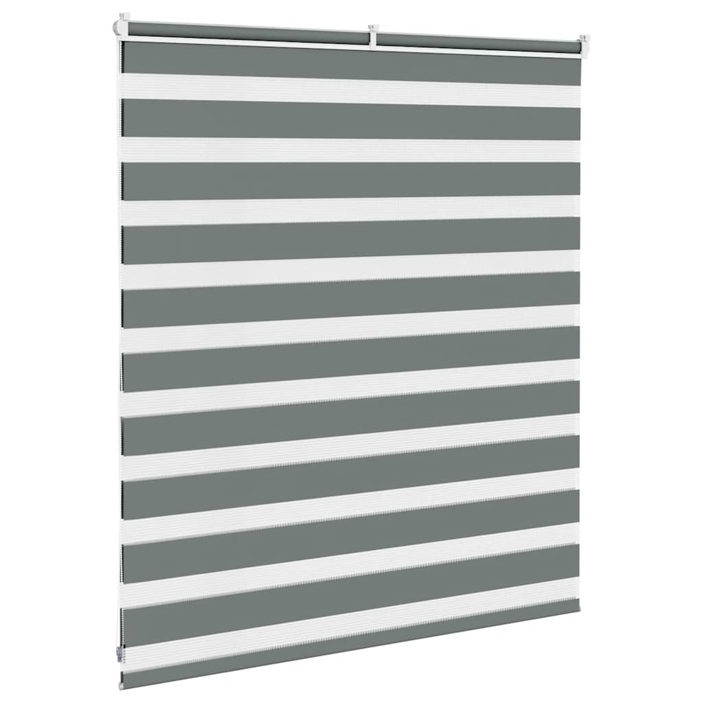Dual Roller Blind Dark Grey 120x100 cm Fabric Width 115.9 cm Polyester
