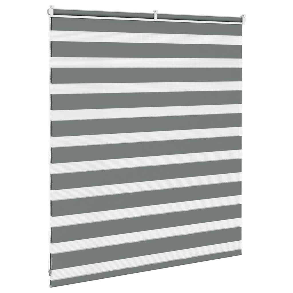Doppelrollo Dunkelgrau 125x100 cm Stoffbreite 120,9 cm Polyester