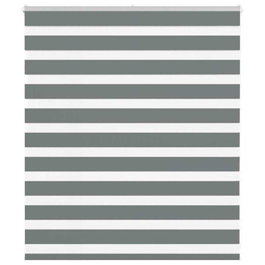 Store enrouleur double gris foncé 135x100 cm Largeur de tissu 130,9 cm Polyester