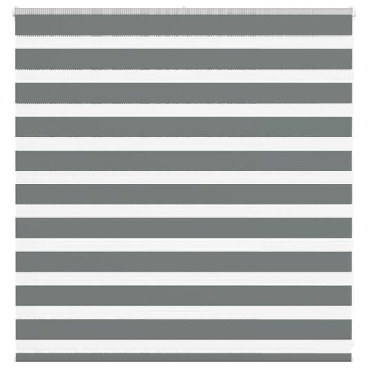 Double Roller Blind Dark Grey 150x100 cm Fabric Width 145.9 cm Polyester