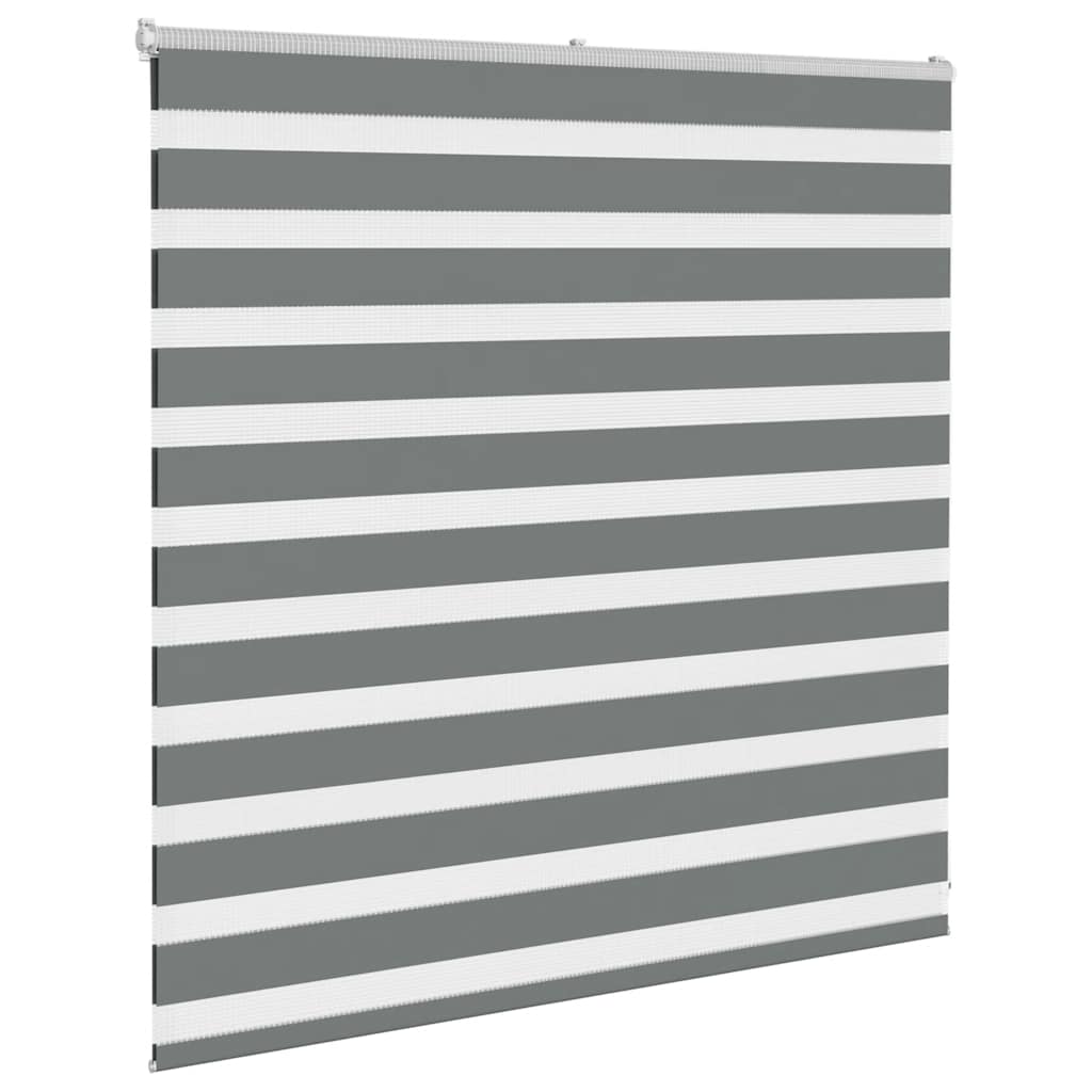 Store enrouleur jour/nuit gris foncé 150x100 cm largeur tissu 145,9 cm polyester