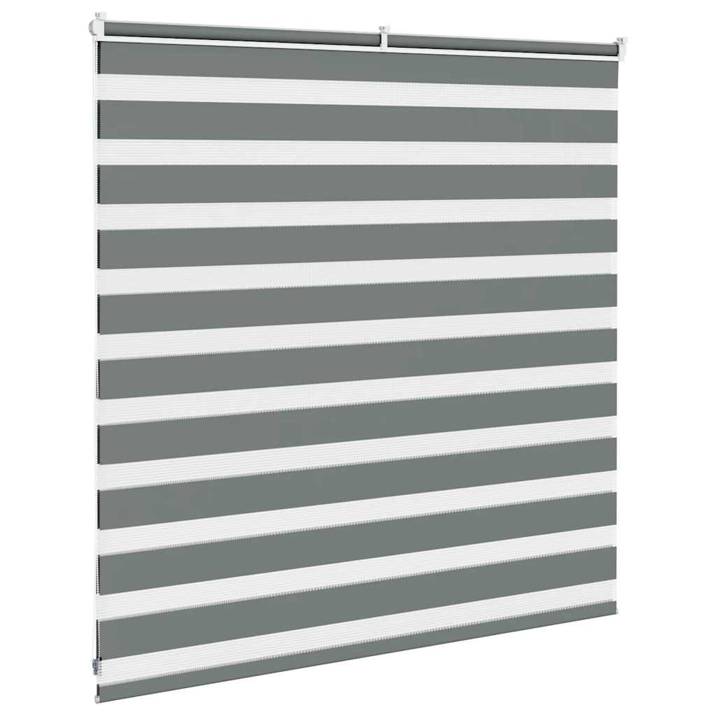 Store enrouleur jour/nuit gris foncé 150x100 cm largeur tissu 145,9 cm polyester