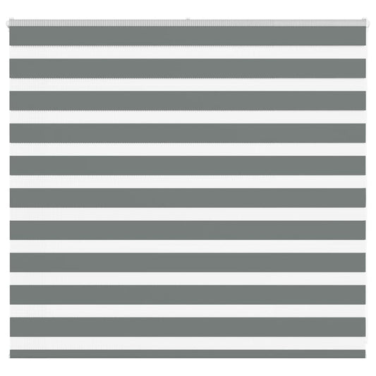 Double Roller Blind Dark Grey 155x100 cm Fabric Width 150.9 cm Polyester
