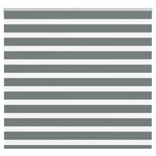 Double Roller Blind Dark Grey 160x100 cm Fabric Width 155.9 cm Polyester