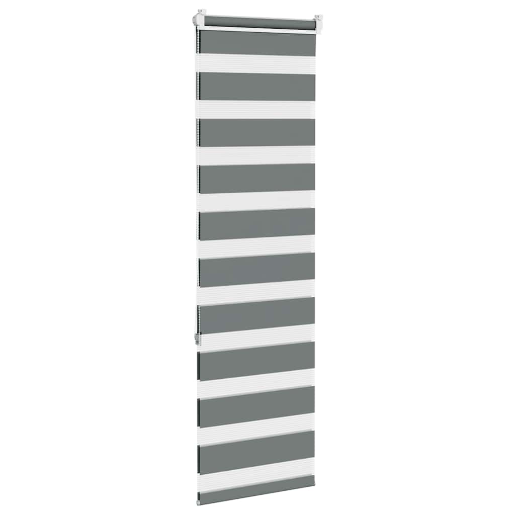 Store double gris foncé 40x150 cm Largeur tissu 35,9 cm Polyester