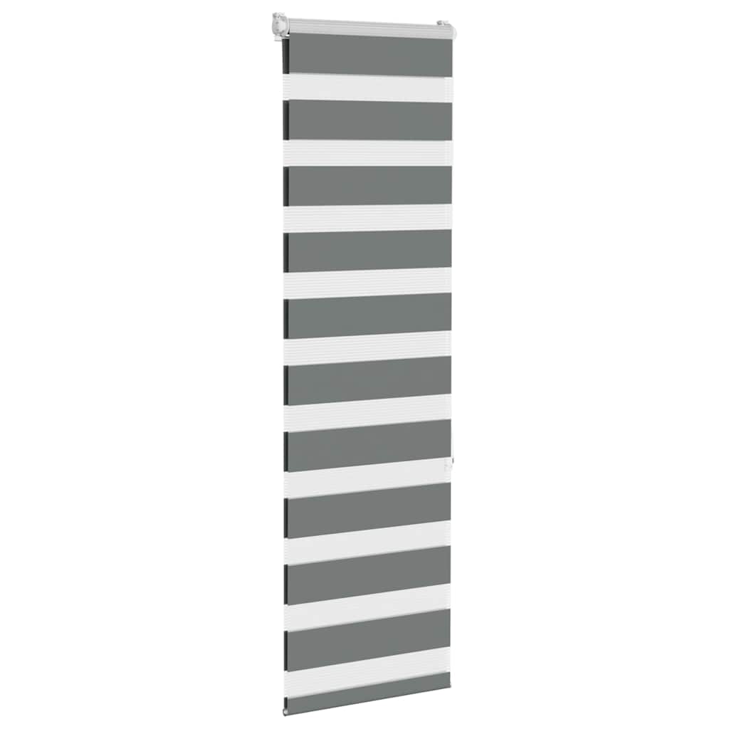 Day/Night Roller Blind Dark Grey 45x150 cm Fabric Width 40.9 cm Polyester