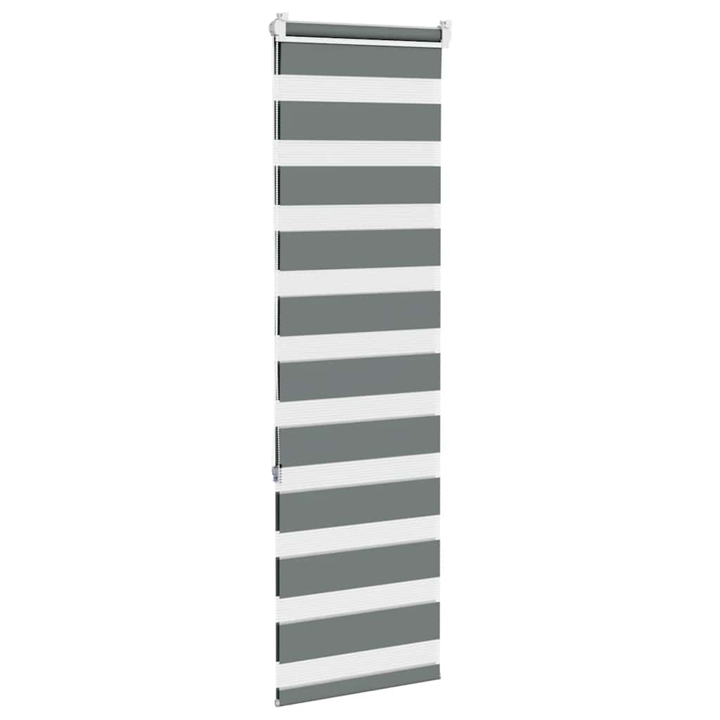 Day/Night Roller Blind Dark Grey 45x150 cm Fabric Width 40.9 cm Polyester